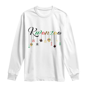 Kwanzaa Long Sleeve Shirt Lights Of Unity Seven Principles Heritage Gift TS12 White Print Your Wear