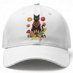 Kwanzaa Blessings Baseball Cap Funny Cat African Heritage Gift TS12 Print Your Wear