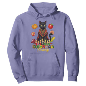 Kwanzaa Blessings Hoodie Funny Cat African Heritage Gift TS12 Violet Print Your Wear