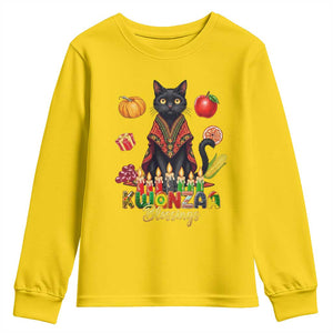 Kwanzaa Blessings Youth Sweatshirt Funny Cat African Heritage Gift TS12 Daisy Print Your Wear