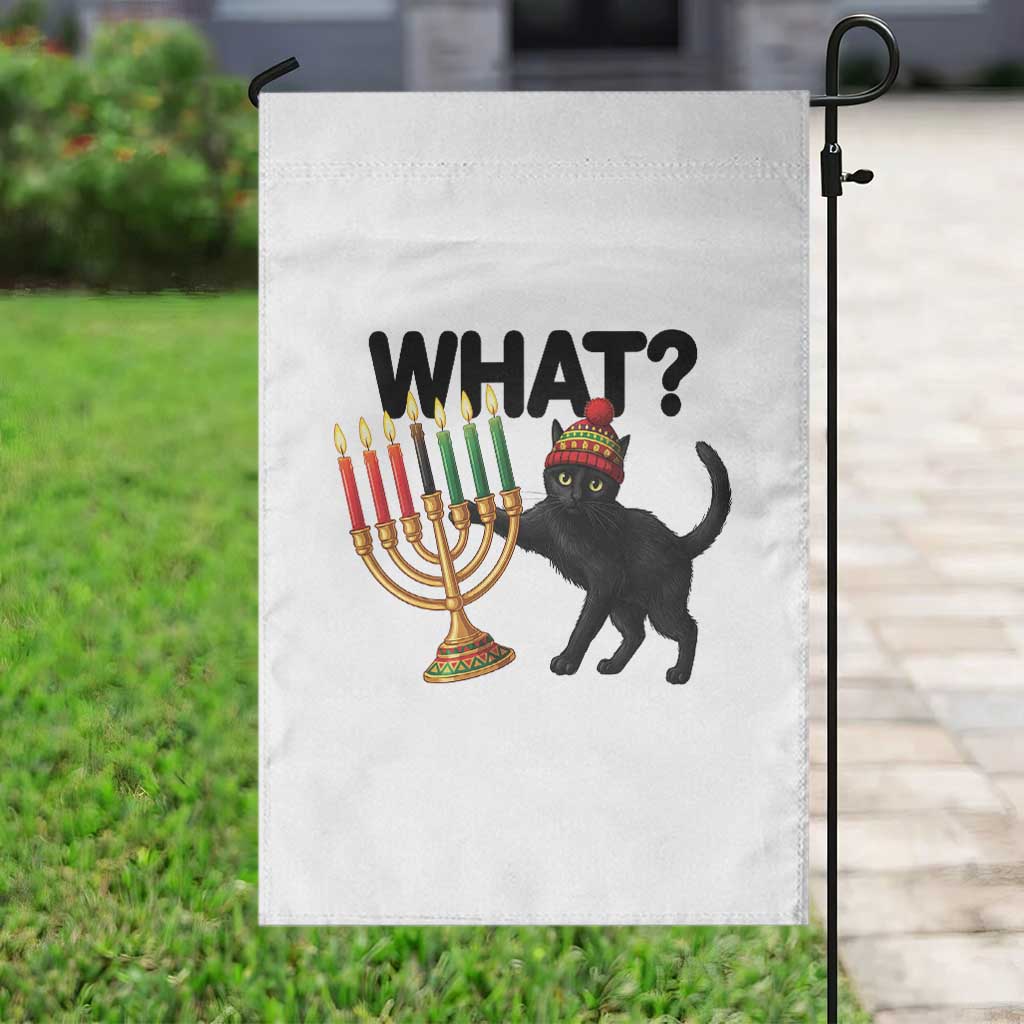 Funny Black Cat Chaos Kwanzaa Kinara Candle Garden Flag African Heritage Gift TS12 Print Your Wear