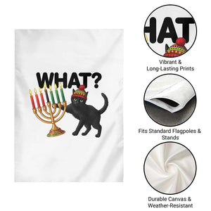 Funny Black Cat Chaos Kwanzaa Kinara Candle Garden Flag African Heritage Gift TS12 Print Your Wear