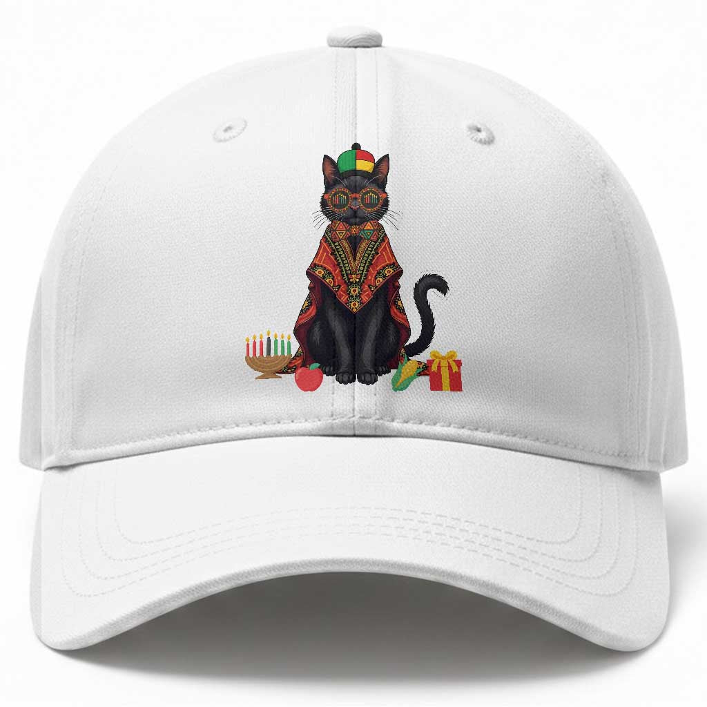 Cute Kwanzaa Cat Dashiki Baseball Cap African Heritage Gift TS12 Print Your Wear