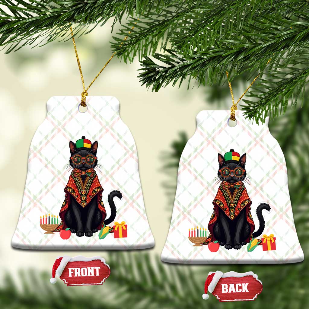 Cute Kwanzaa Cat Dashiki Ceramic Ornament African Heritage Gift TS12 Print Your Wear
