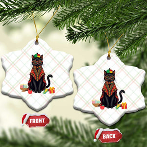 Cute Kwanzaa Cat Dashiki Ceramic Ornament African Heritage Gift TS12 Print Your Wear