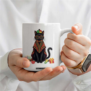 Cute Kwanzaa Cat Dashiki Coffee Mug African Heritage Gift TS12 Print Your Wear