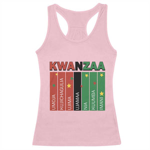 Light Of Kwanzaa Racerback Tank Top Nguzo Saba African Heritage Gift TS12 Light Pink Print Your Wear