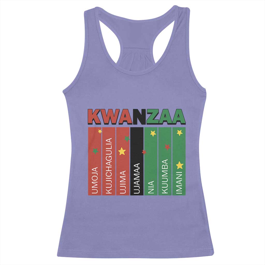 Light Of Kwanzaa Racerback Tank Top Nguzo Saba African Heritage Gift TS12 Violet Print Your Wear