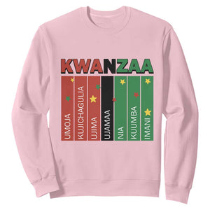 Light Of Kwanzaa Sweatshirt Nguzo Saba African Heritage Gift TS12 Light Pink Print Your Wear
