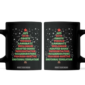 SPED Teacher Holiday Coffee Mug Christmas Tree IEP Inclusion Gift