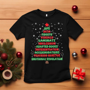 SPED Teacher Holiday T Shirt Christmas Tree IEP Inclusion Gift