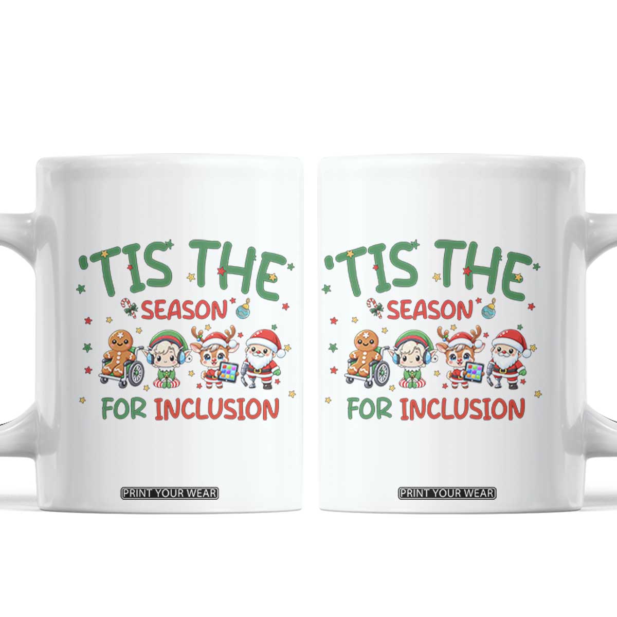 Christmas Special Education Teacher Gift Coffee Mug Tis The Season For Inclusion