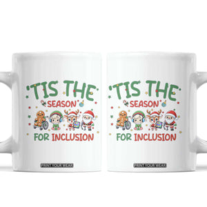 Christmas Special Education Teacher Gift Coffee Mug Tis The Season For Inclusion