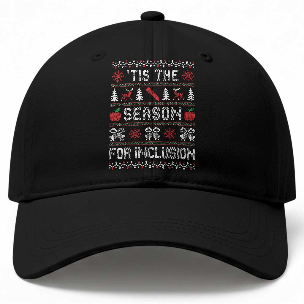 Christmas Special Education Educator Baseball Cap Tis The Season For Inclusion