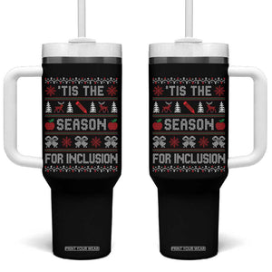 Christmas Special Education Educator Tumbler With Handle Tis The Season For Inclusion