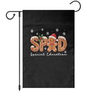 Christmas Gingerbread SPED Teacher Garden Flag Cookie Holiday Educator Gift