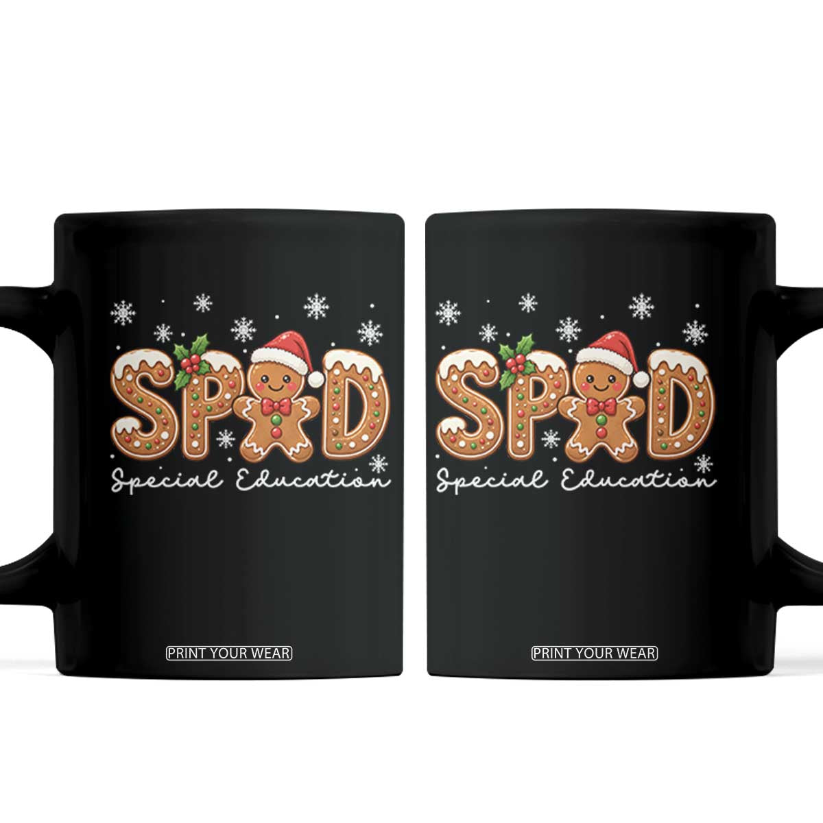 Christmas Gingerbread SPED Teacher Coffee Mug Cookie Holiday Educator Gift