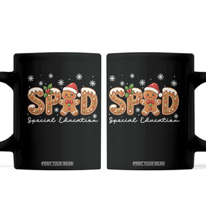 Christmas Gingerbread SPED Teacher Coffee Mug Cookie Holiday Educator Gift