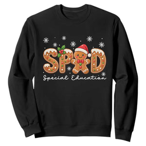 Christmas Gingerbread SPED Teacher Sweatshirt Cookie Holiday Educator Gift