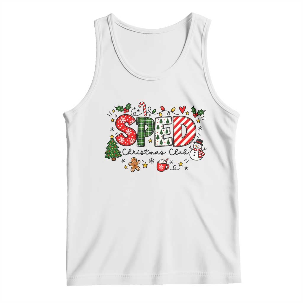 Special Education Teacher Holiday Gift Tank Top SPED Christmas Club