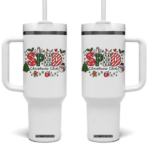 Special Education Teacher Holiday Gift Tumbler With Handle SPED Christmas Club