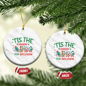Christmas Special Education Autism Support Gift Ceramic Ornament Tis The Season For Inclusion