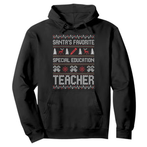 Santas Favorite Special Education Teacher Hoodie Christmas Educator Holiday Gift