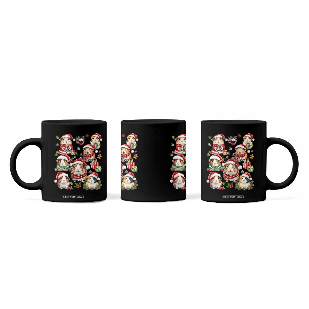 Funny Santa Cavy Squad Coffee Mug Christmas Guinea Pig Gift TS12 Print Your Wear