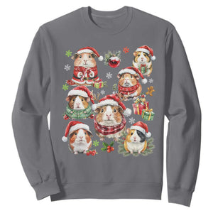 Funny Santa Cavy Squad Sweatshirt Christmas Guinea Pig Gift TS12 Charcoal Print Your Wear