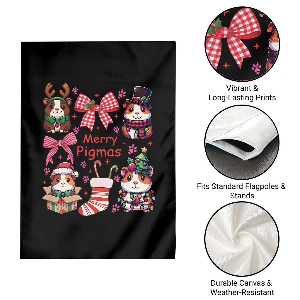 Merry Pigmas Garden Flag Funny Guinea Pig Cavy Lover Holiday Gift TS12 Print Your Wear