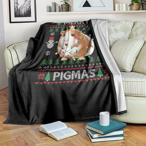 Merry Pigmas Ugly Christmas Throw Blanket Guinea Pig Lover TS12 Print Your Wear
