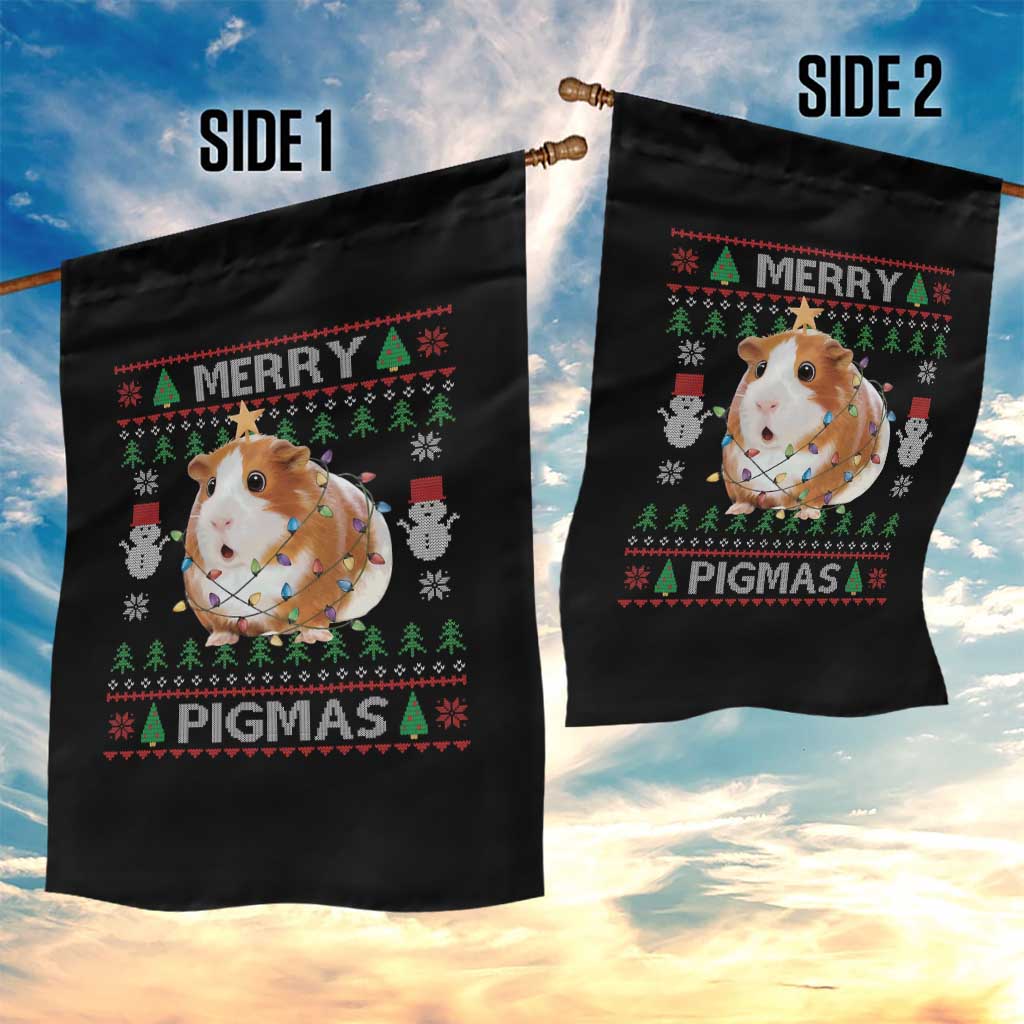 Merry Pigmas Ugly Christmas Garden Flag Guinea Pig Lover TS12 Print Your Wear