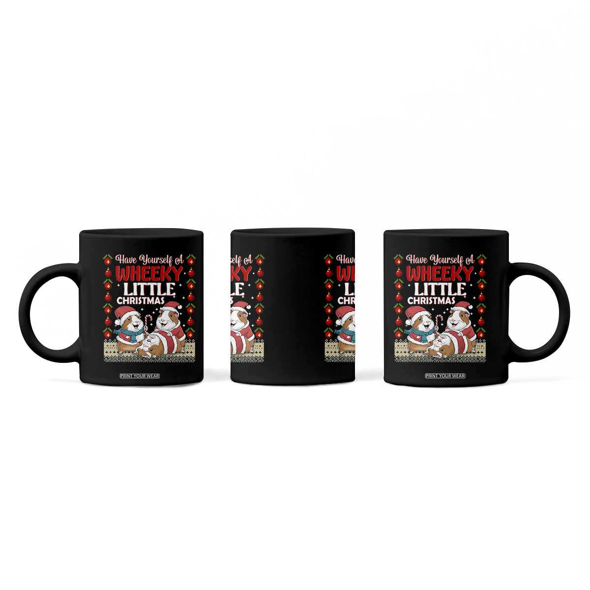 Have Yourself A Wheeky Little Christmas Coffee Mug Funny Guinea Pig Lover TS12 Print Your Wear
