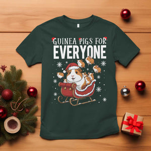 Christmas Guinea Pigs For Everyone T Shirt Funny Cavy Lover Gift TS12 Dark Forest Green Print Your Wear