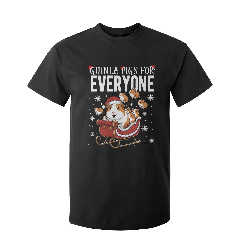 Christmas Guinea Pigs For Everyone T Shirt For Kid Funny Cavy Lover Gift TS12 Black Print Your Wear