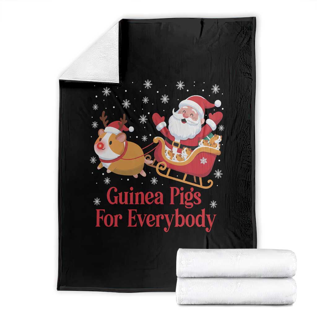 Guinea Pigs For Everybody Throw Blanket Funny Xmas Gift TS12 Black Print Your Wear