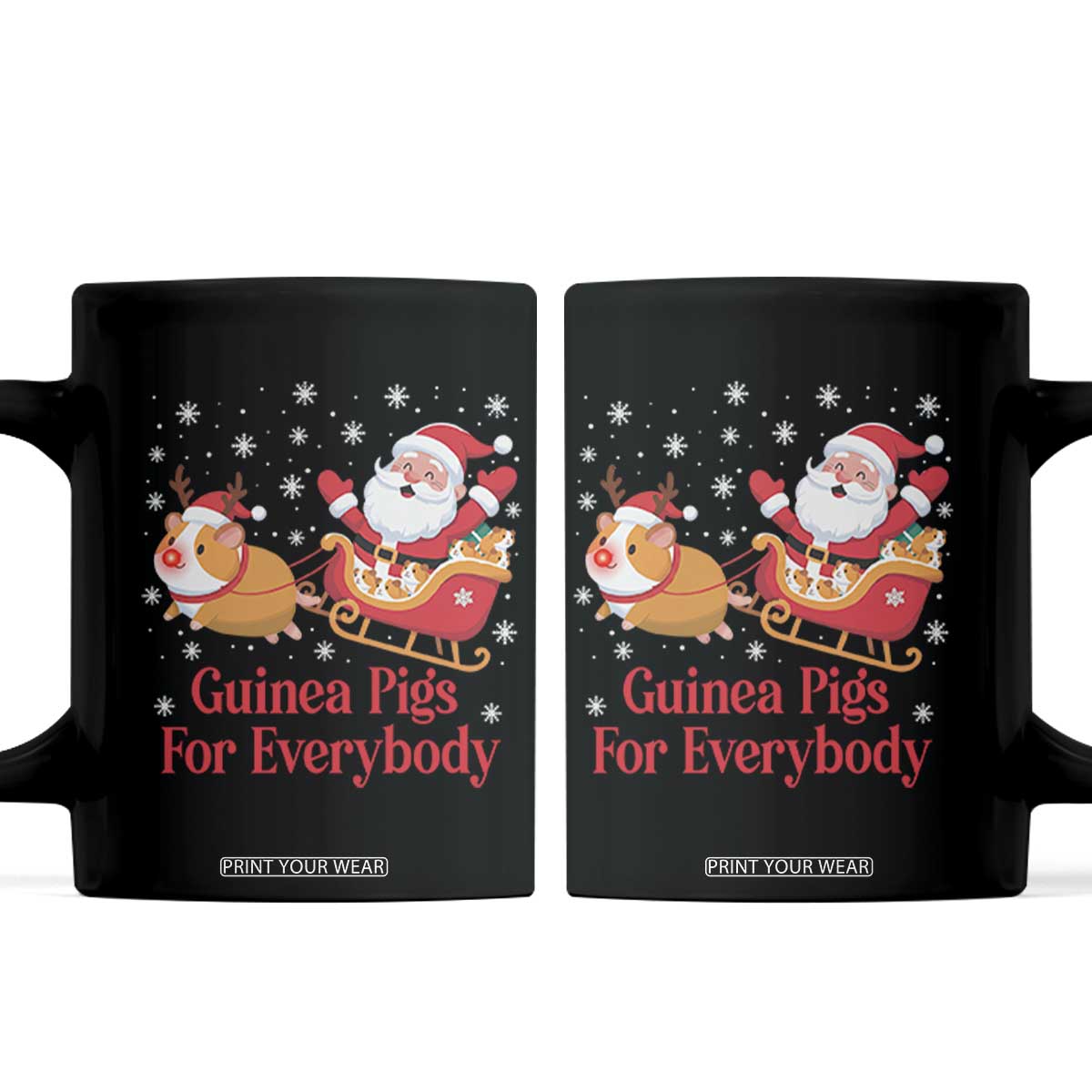 Guinea Pigs For Everybody Coffee Mug Funny Xmas Gift TS12 Black Print Your Wear