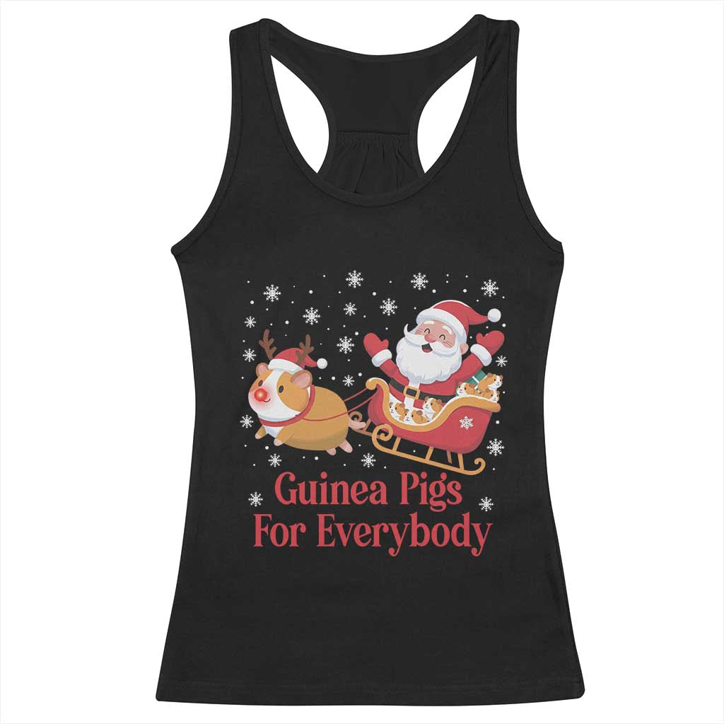 Guinea Pigs For Everybody Racerback Tank Top Funny Xmas Gift TS12 Black Print Your Wear