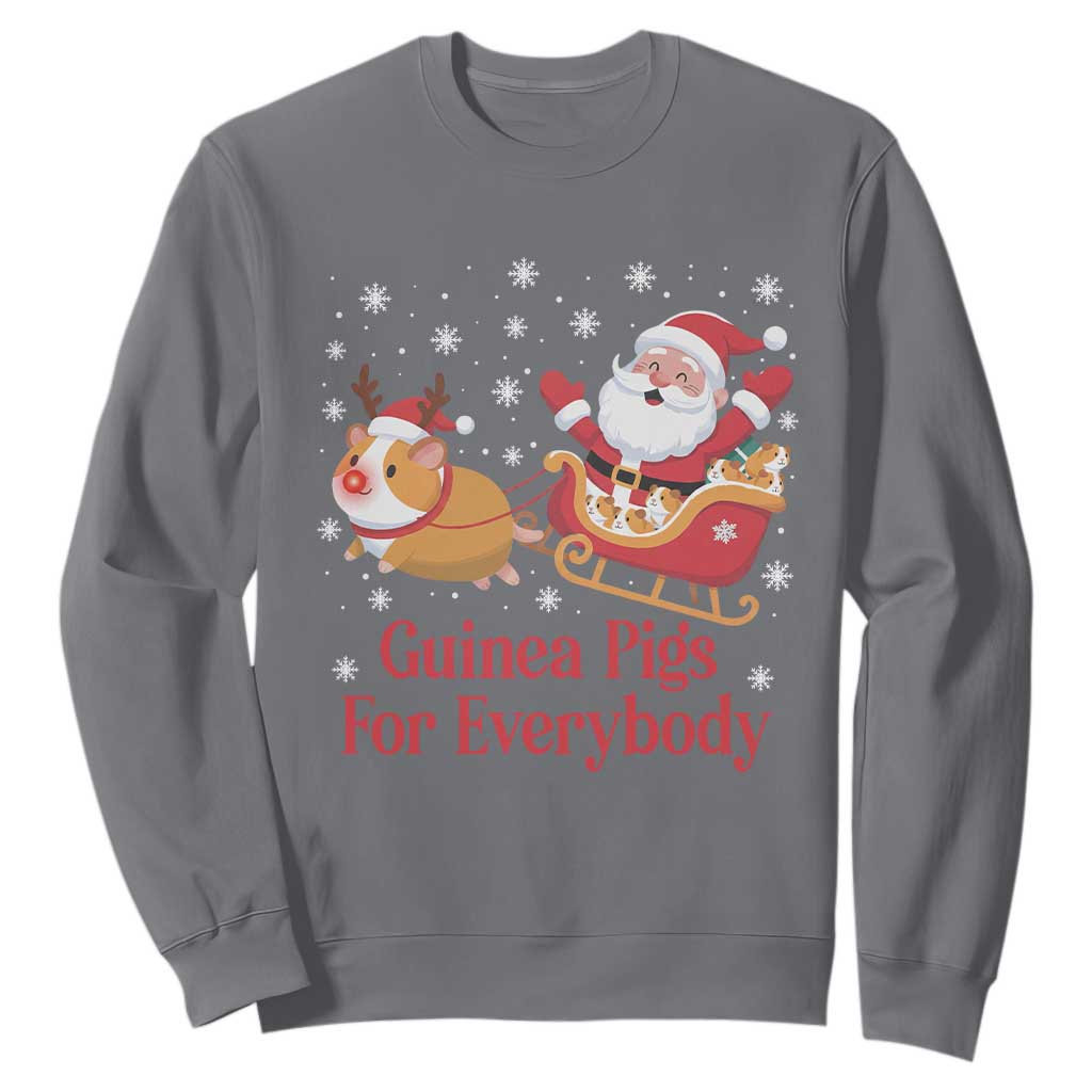 Guinea Pigs For Everybody Sweatshirt Funny Xmas Gift TS12 Charcoal Print Your Wear