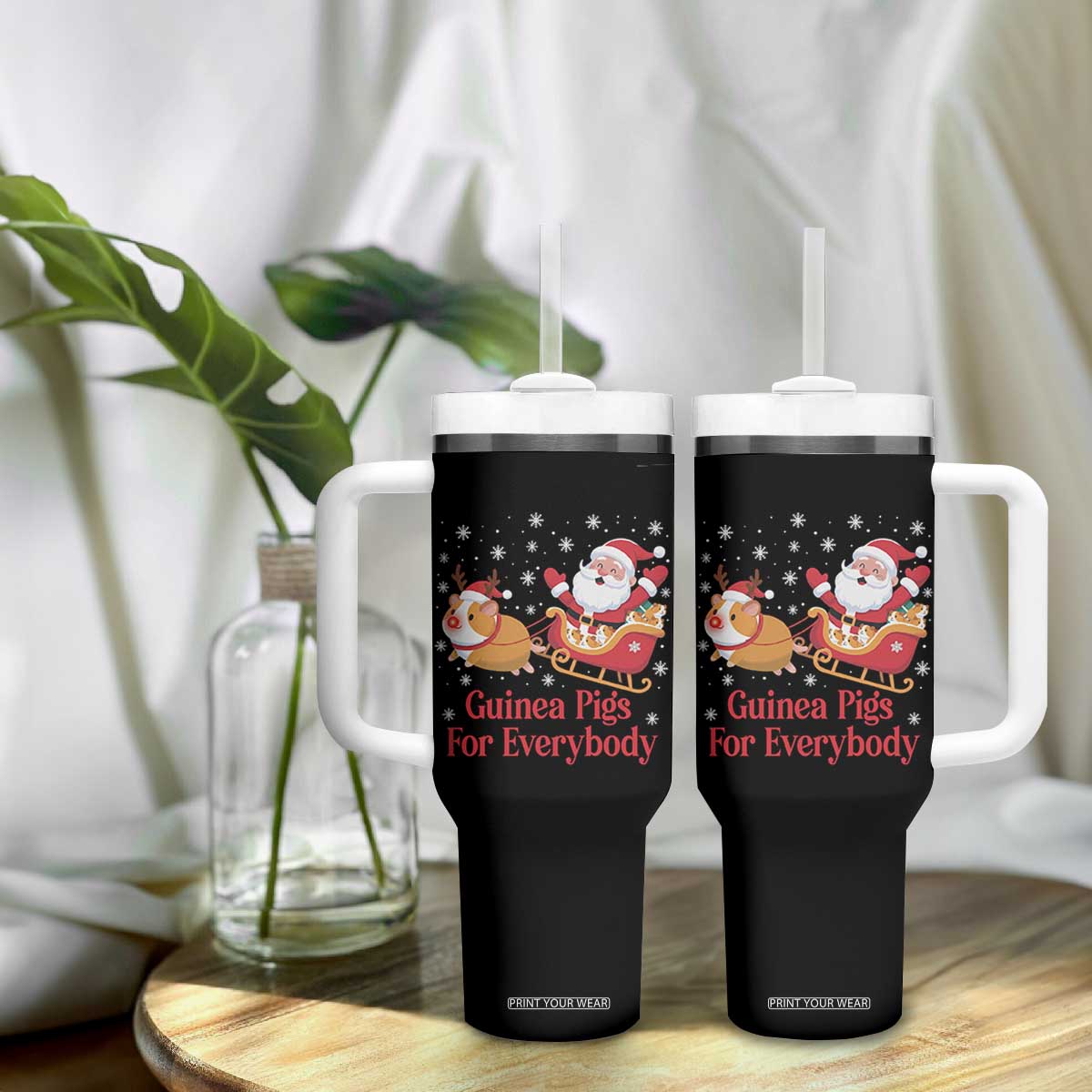 Guinea Pigs For Everybody Tumbler With Handle Funny Xmas Gift TS12 Print Your Wear