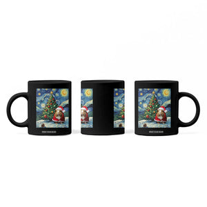 Santa Guinea Pig Starry Night Inspired Coffee Mug Funny Christmas Gift TS12 Print Your Wear