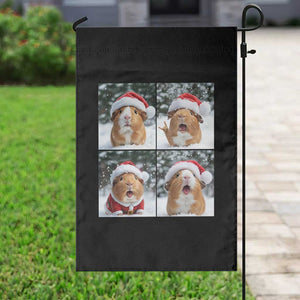 Funny Guinea Pig With Santa Hat Photobooth Garden Flag Christmas Gift TS12 Print Your Wear