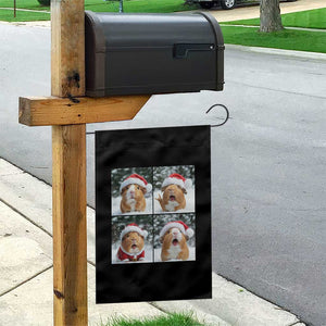 Funny Guinea Pig With Santa Hat Photobooth Garden Flag Christmas Gift TS12 Print Your Wear