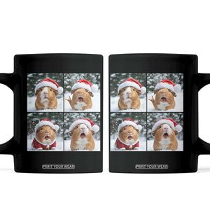 Funny Guinea Pig With Santa Hat Photobooth Coffee Mug Christmas Gift TS12 Black Print Your Wear