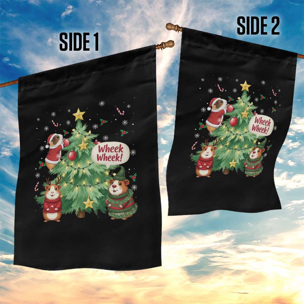 Wheek Wheek Guinea Pig Christmas Outfit Garden Flag Cavy Lover Gift TS12 Print Your Wear