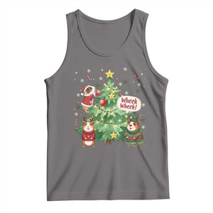 Wheek Wheek Guinea Pig Christmas Outfit Tank Top Cavy Lover Gift TS12 Deep Heather Print Your Wear