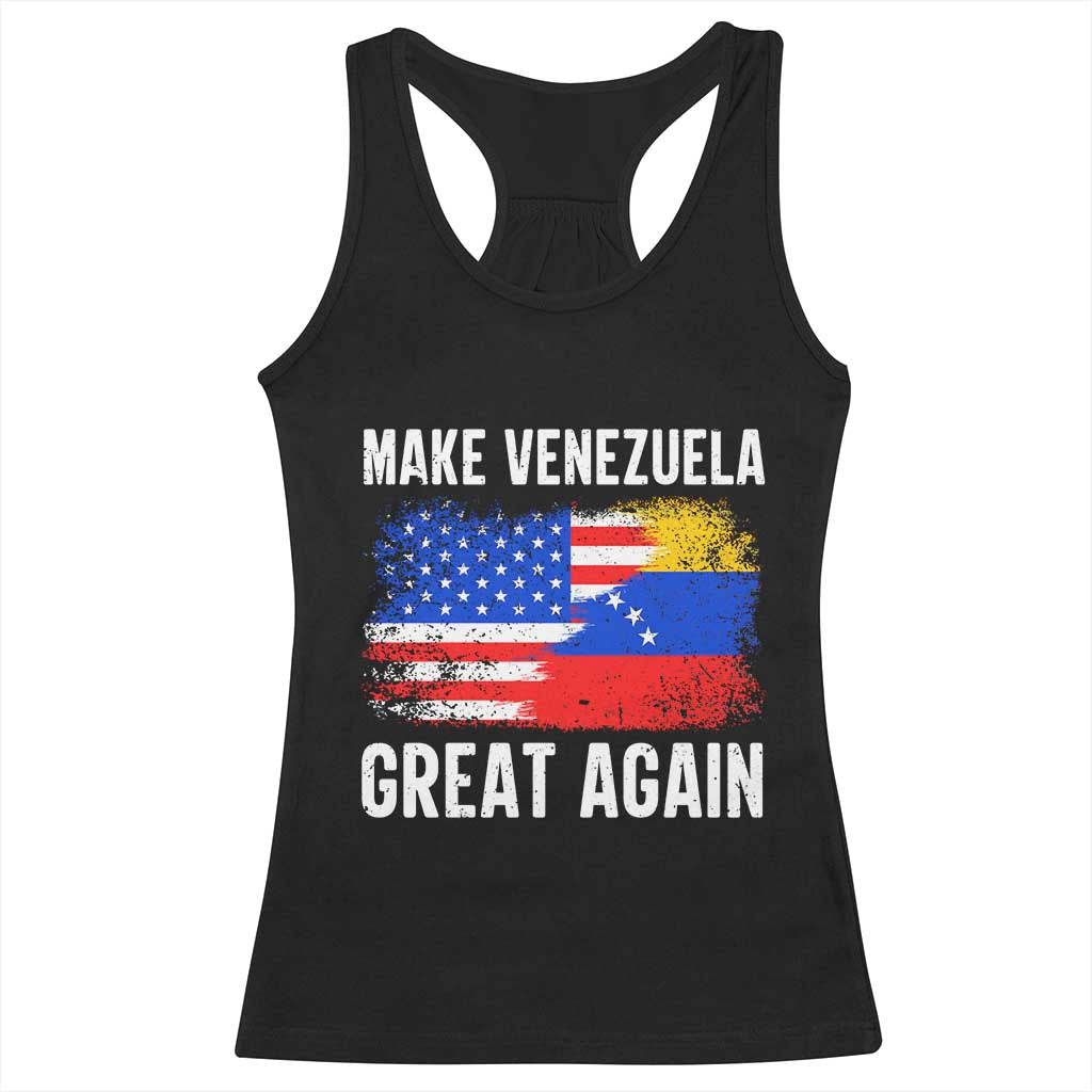 Make Venezuela Great Again Racerback Tank Top Political Gift TS12 Black Print Your Wear