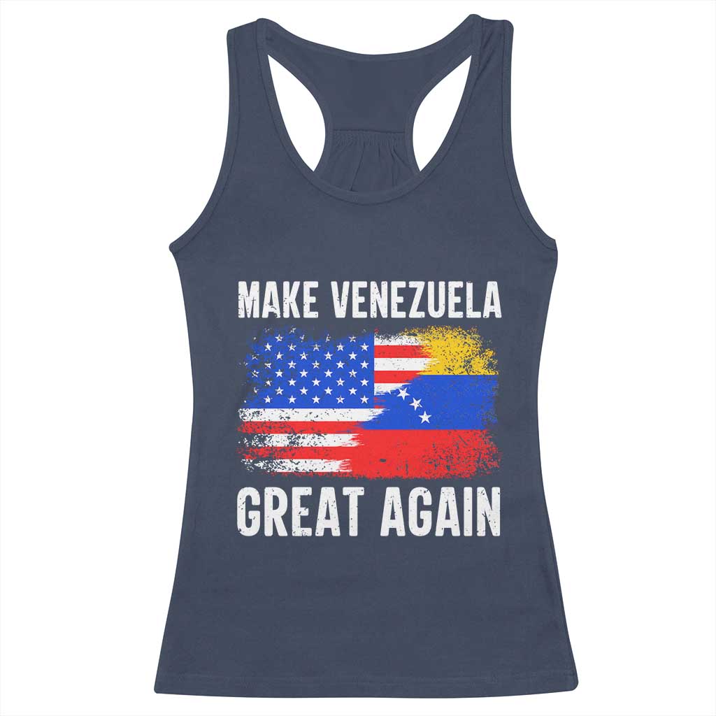 Make Venezuela Great Again Racerback Tank Top Political Gift TS12 Navy Print Your Wear