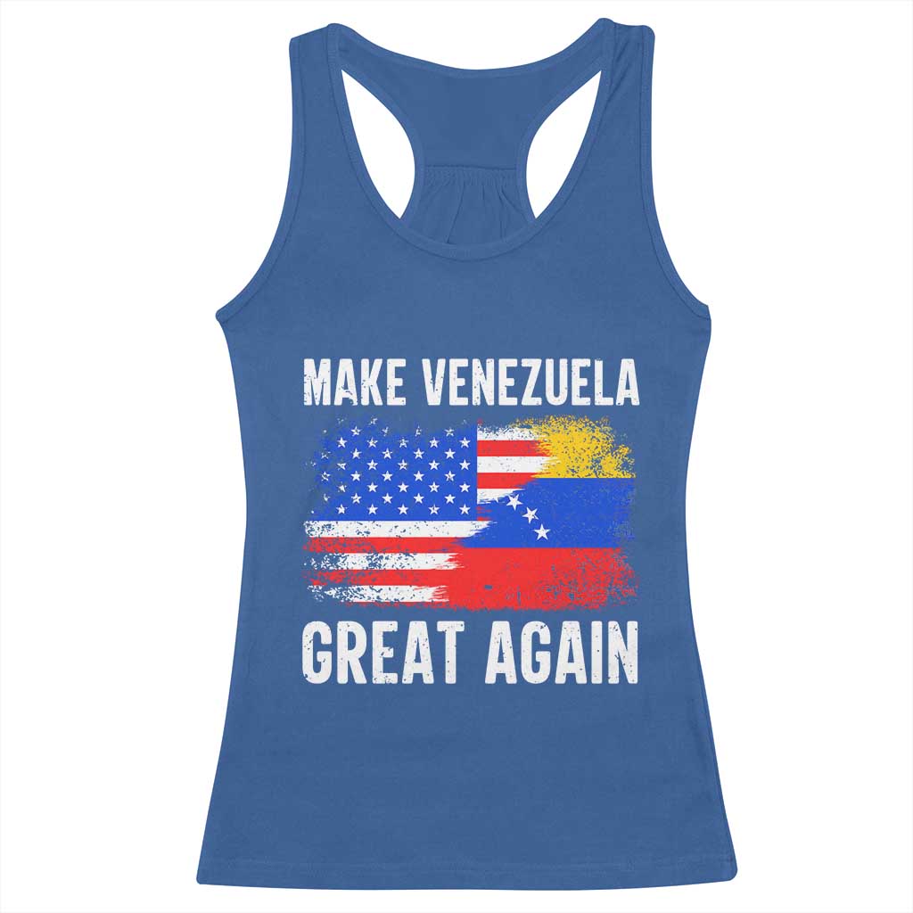 Make Venezuela Great Again Racerback Tank Top Political Gift TS12 Royal Blue Print Your Wear