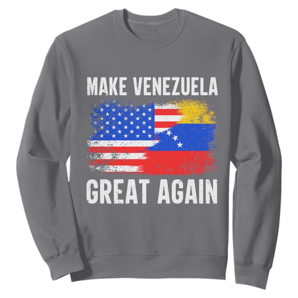 Make Venezuela Great Again Sweatshirt Political Gift TS12 Charcoal Print Your Wear